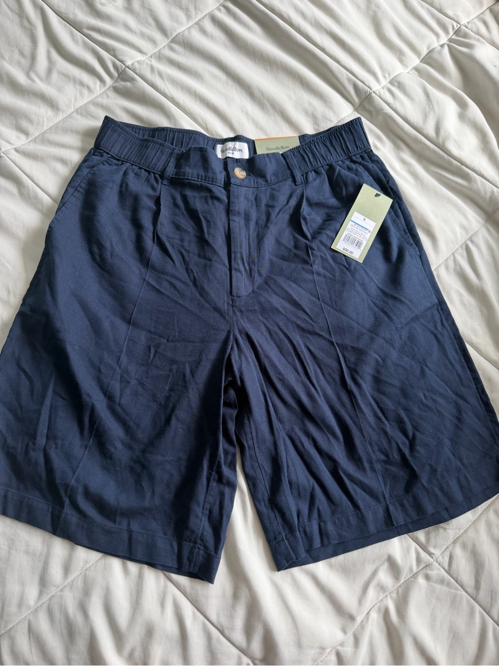 Goodfellow & Co Navy Flat-Front Casual Shorts